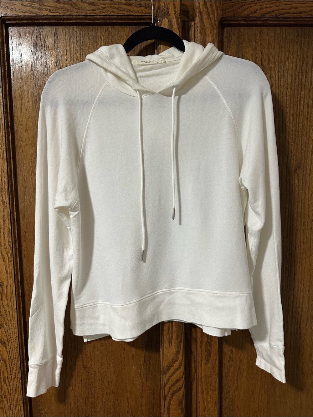 rag & bone Ivory Hooded Lightweight Pullover Sz S Minimalist